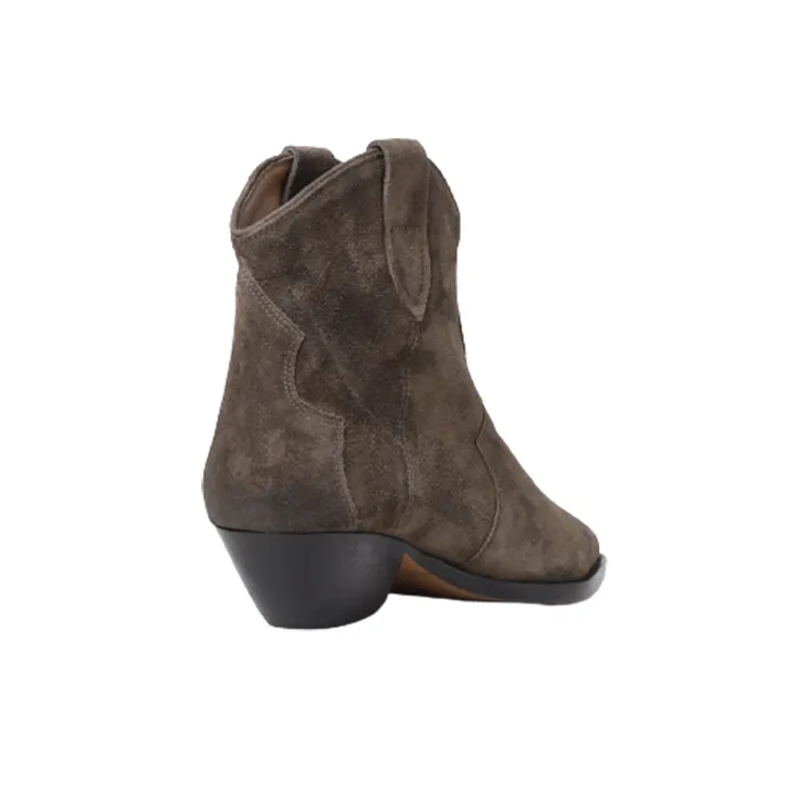 ISABEL MARANT Dewina 40mm Suede Cowboy Boots-3