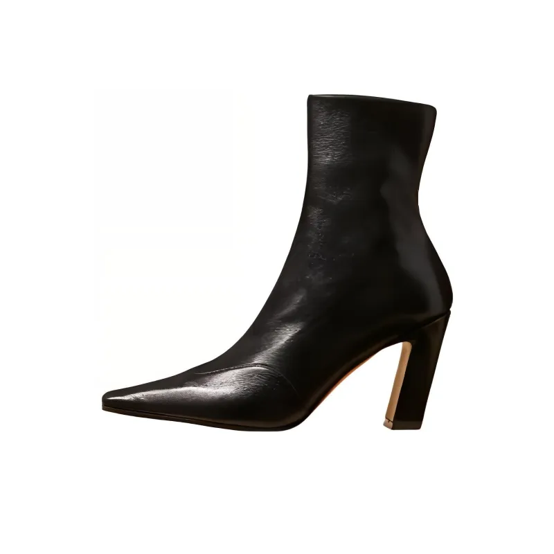 KHAITE Dallas Pointed-Toe Ankle Boots Women's-0