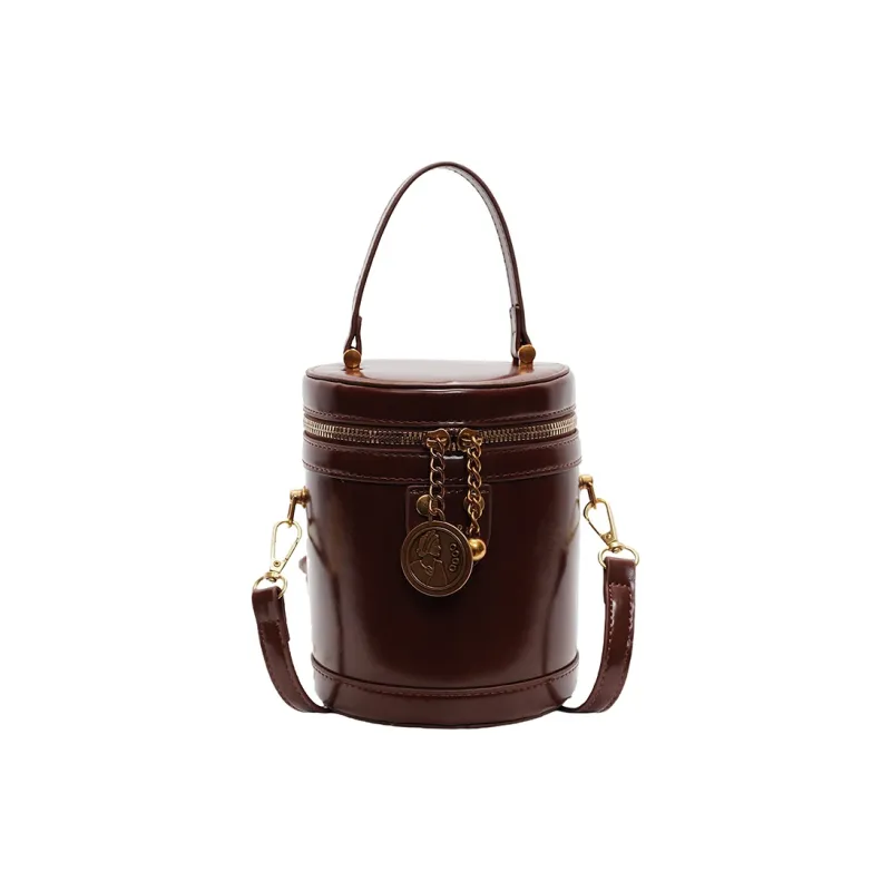 Yalu PU One Shoulder Crossbody Bucket Bag, Handbag Regular Women's Coffee/Black/Brown/Burgundy-8