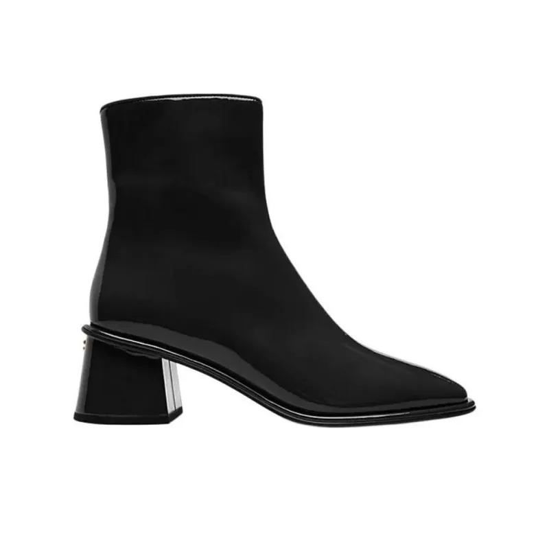 COACH Ankle Boots 5.5cm Women's Black-1