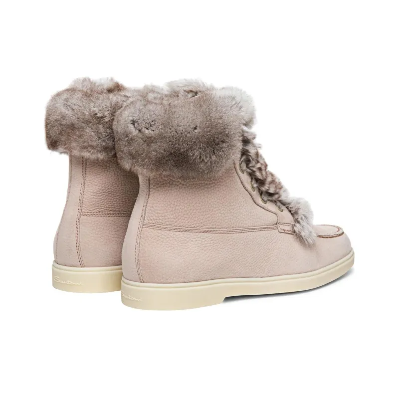 Santoni Fashion Ankle Boots Women's Nude Pink-4