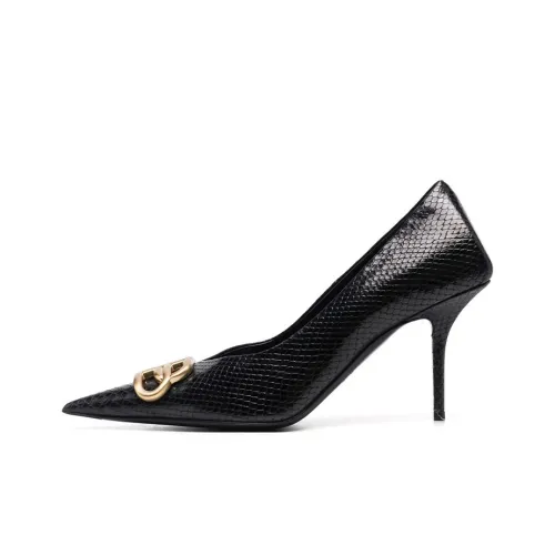 Balenciaga Slim Heel High Heels Women's Black