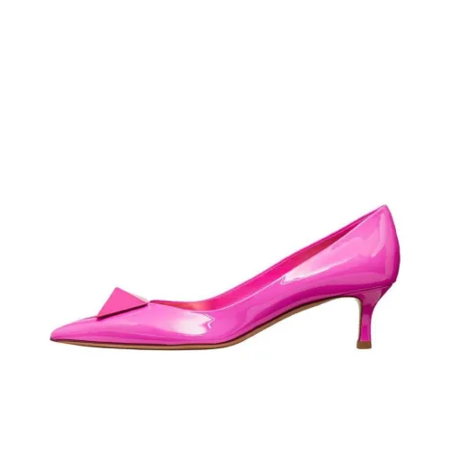 Valentino One Stud Slim Heel High Heels 5cm Women's Pink