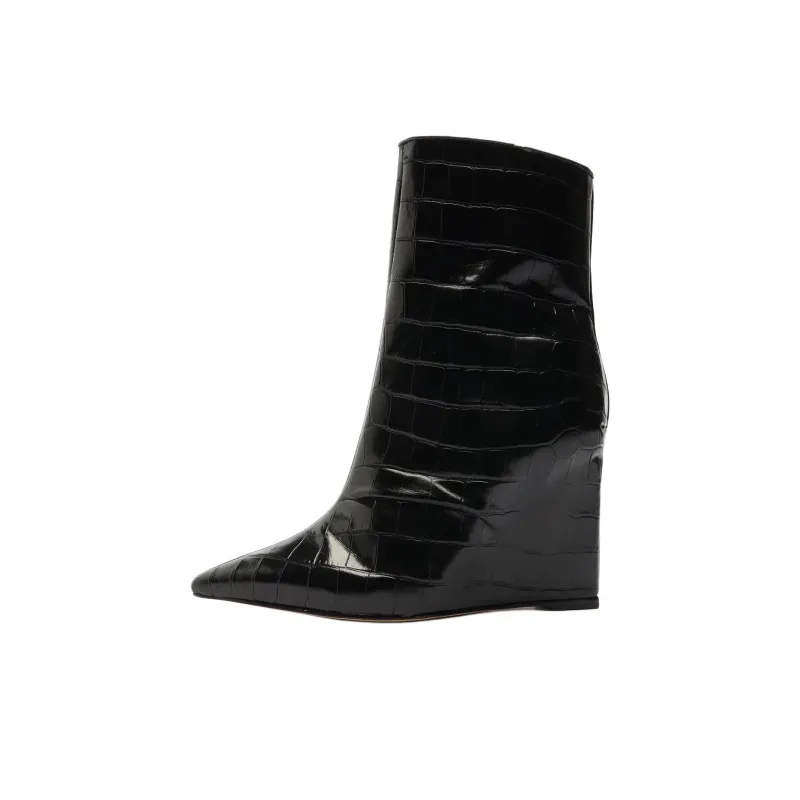 Schutz Asya Ankle Boots 11cm Women's Black-0