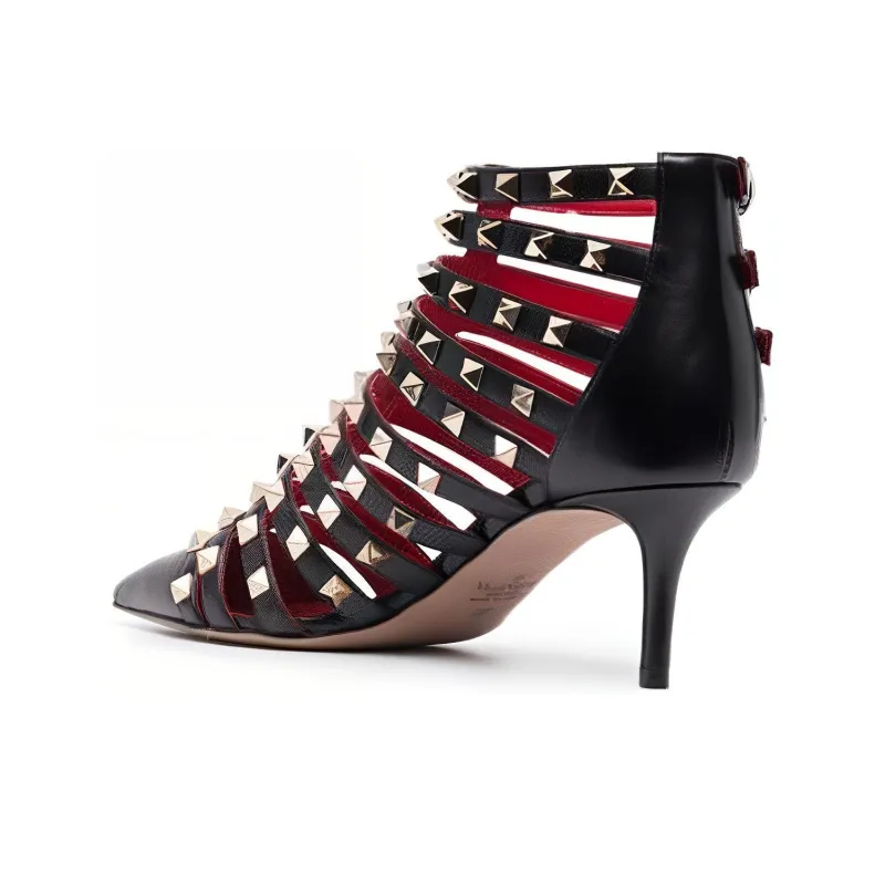 Valentino Slim Heel High Heels 6cm Women's Black-1
