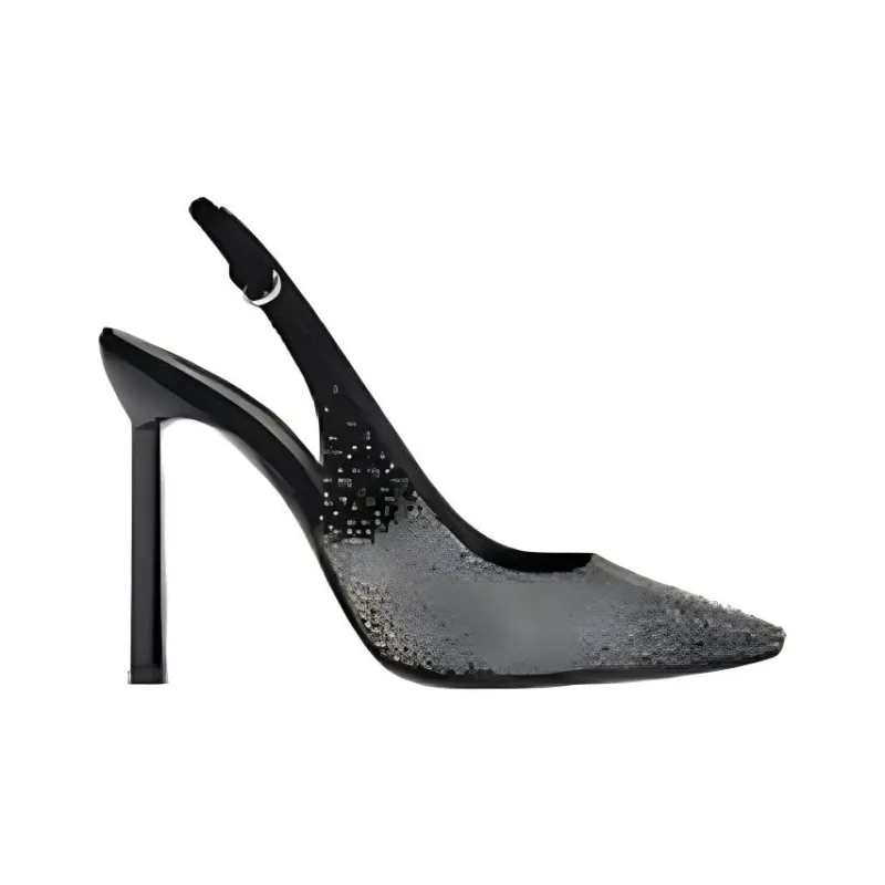 FERRAGAMO Slim Heel High Heels 10cm Women's Black-1