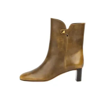 MAISON SKORPIOS Gaby Ankle Boots 5cm Women's Gold Brown