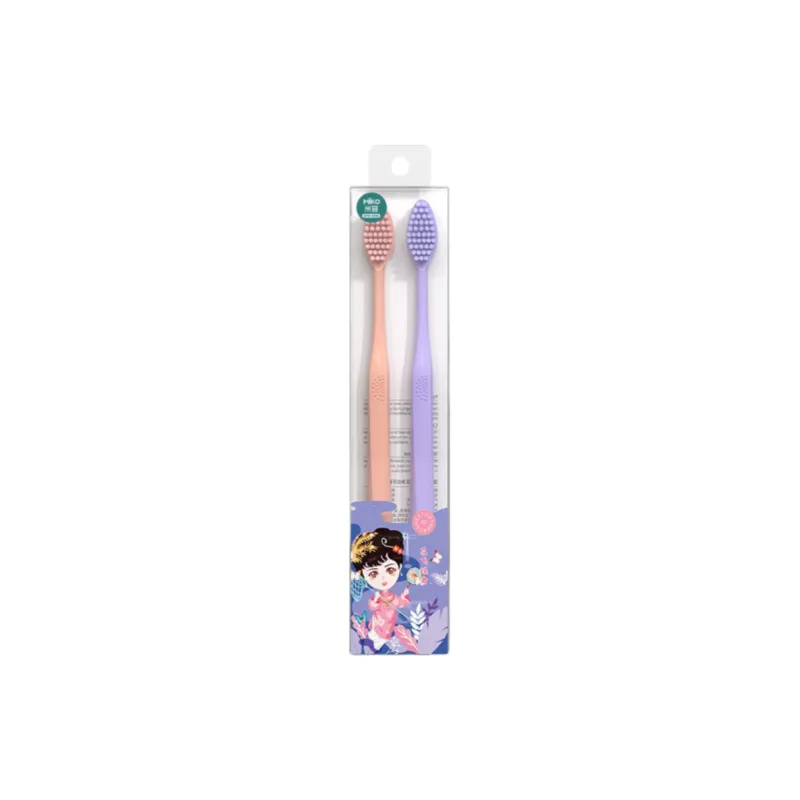 MIKEMEIZHUANG Soft Fur Chinese Fashion Trend Toothbrushes Gentle Care For Sensitive Gums-0