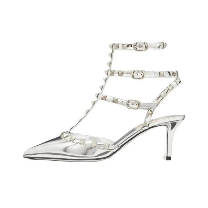 Valentino Garavani Rockstud Mirror-Effect Pumps-0