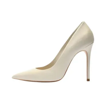Schutz Slim Heel High Heels 11cm Women's White