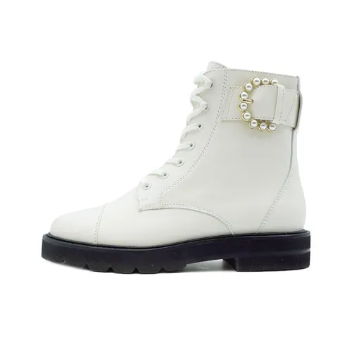 Stuart Weitzman Ankle Boots Women's White
