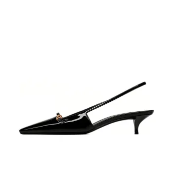 SAINT LAURENT Slim Heel Casual Shoes 4cm Women's Black