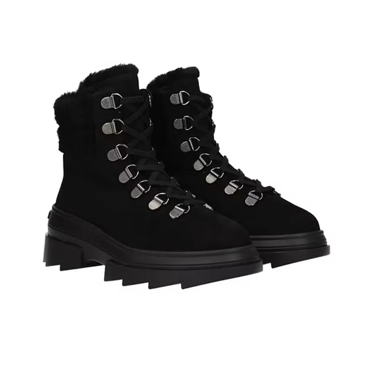 stuart weitzman Noho Hiker Shearling-lined Boots-1