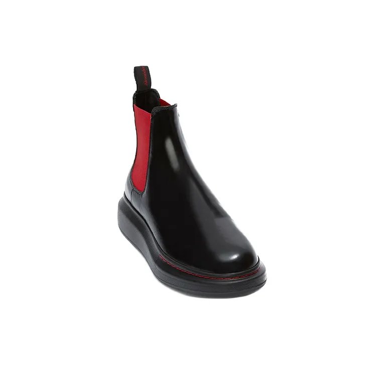 Alexander McQueen Hybrid Chelsea Boot 'Black Red' Women's-1