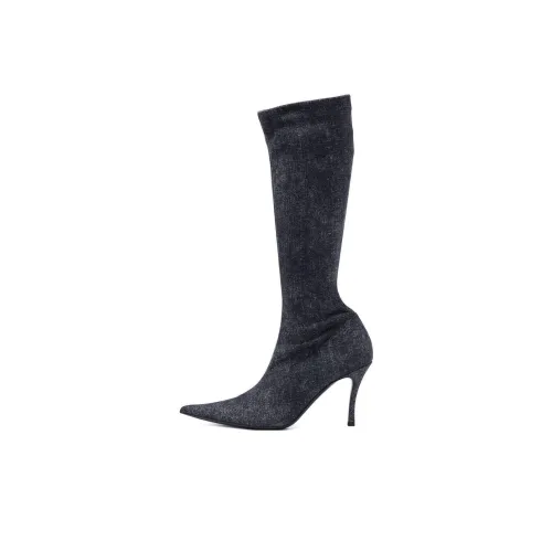 DIESEL Knee high Boots Women's Black