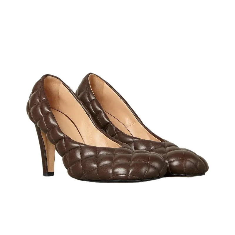 Bottega Veneta Slim Heel High Heels Women's Brown-2