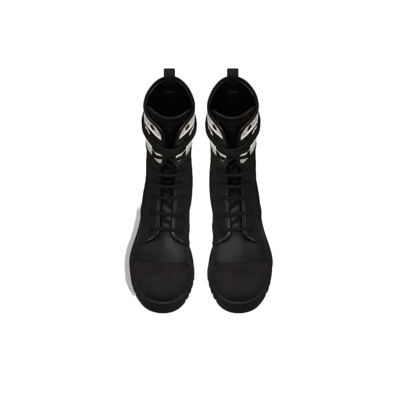 DIOR Women's D-Major Ankle Boot 'Black White'-4