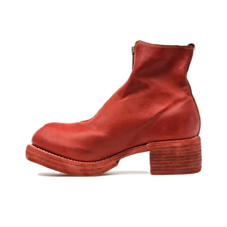 GUIDI Zip Detail Boots-0