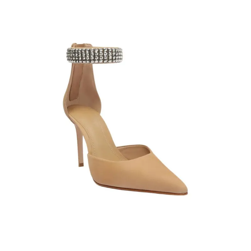 Schutz Laverne Slim Heel High Heels 10cm Women's Umber-2