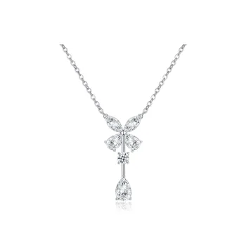 CHIEMOT S925 Silver Collarbone Chain Women's