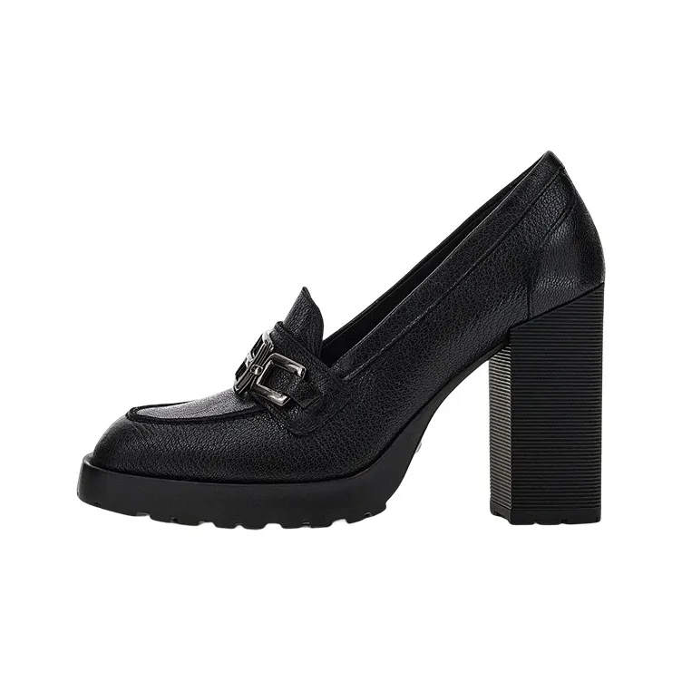 HOGAN H623 Logo-Plaque Loafer Pumps-0