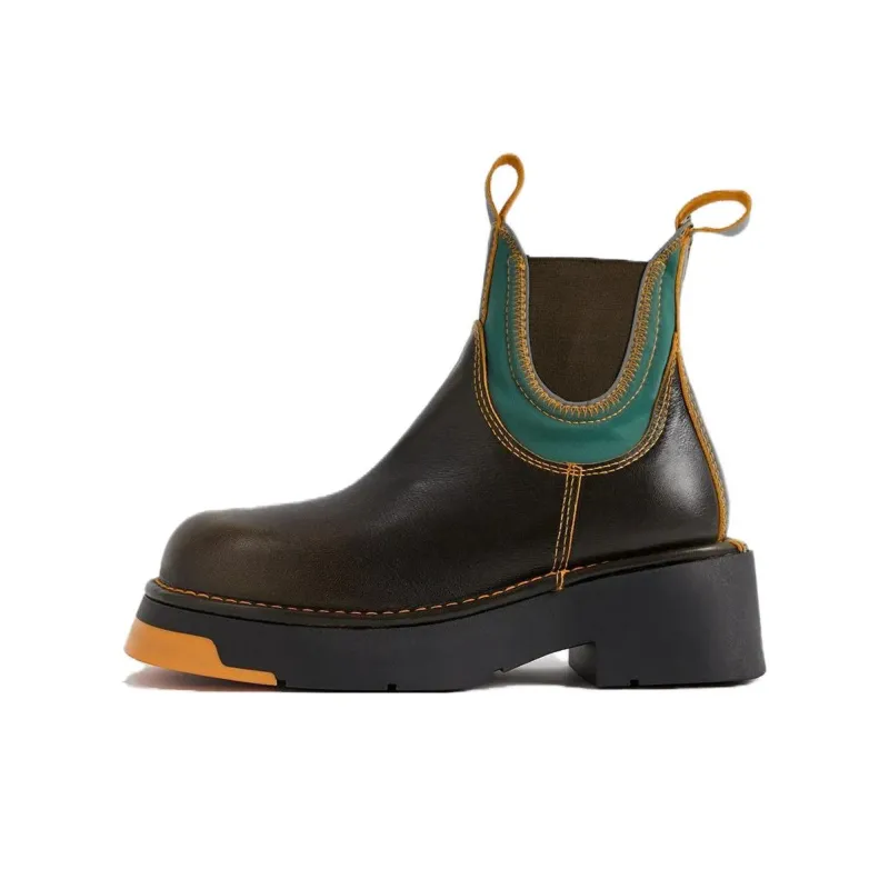 MIISTA Crew Chelsea Boots 5cm Women's Brown-0