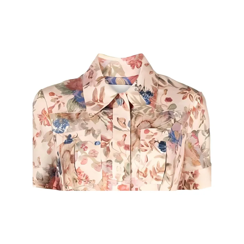 Zimmermann Floral Printed August Belted Mini Dress-4
