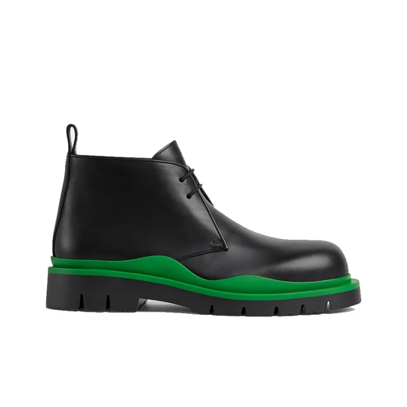 Bottega Veneta Tire Desert Boot Black Green-1