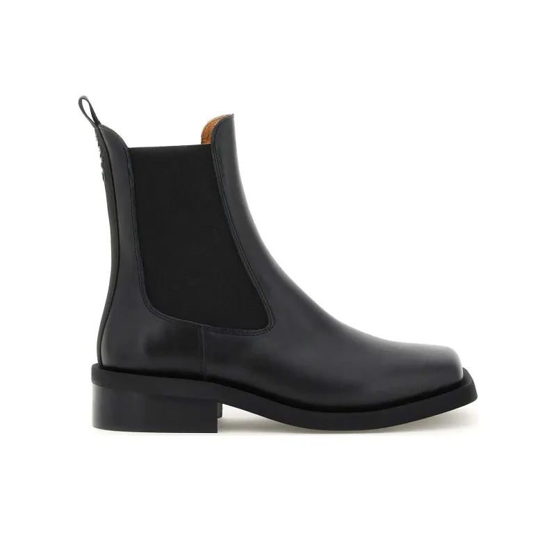 GANNI Chelsea Boots Women's Black-1