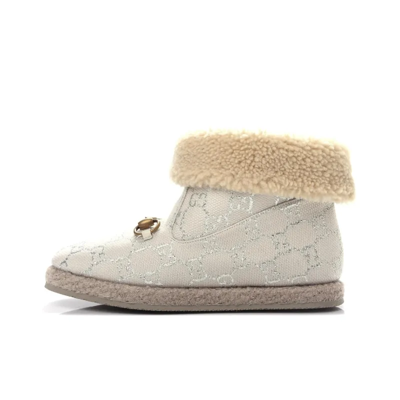 GUCCI Ankle Boots Women's Ivory White-0
