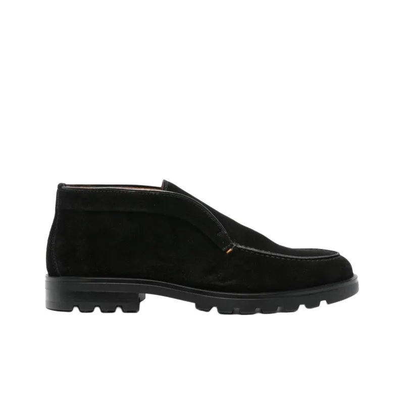 Santoni Detroit Rock Almond Toe Boots-1