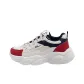 Beige Blue Red