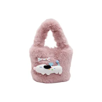 CORE BIRD Plush Handbag Regular Women's Multicolor