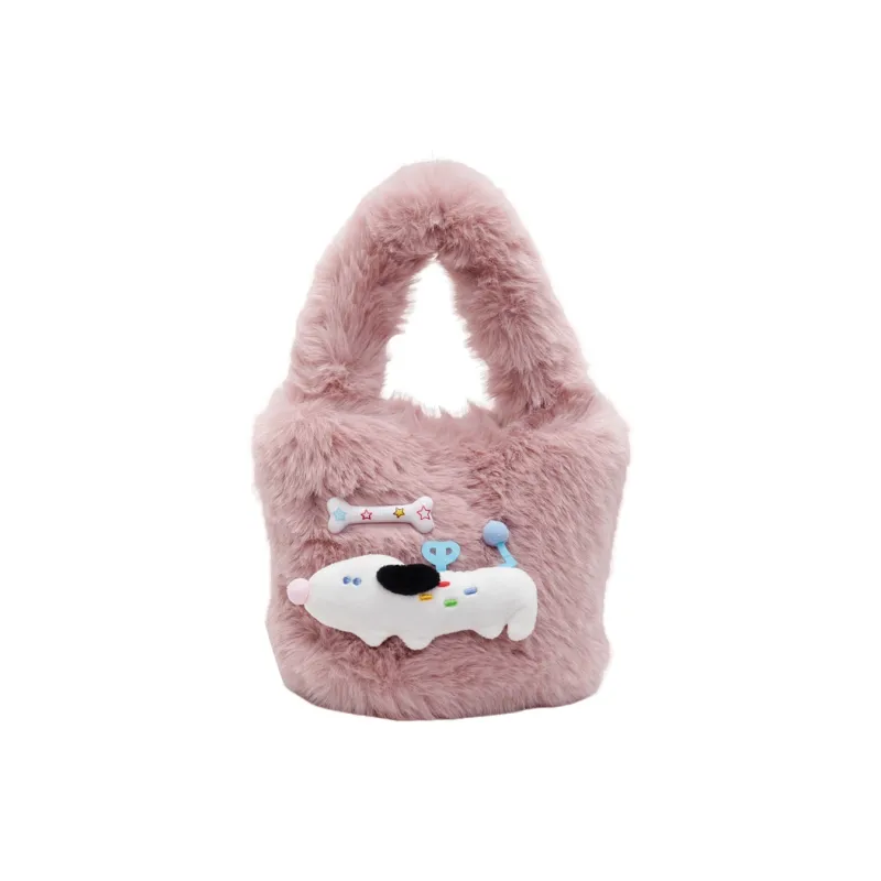 CORE BIRD Plush Handbag Regular Women's Multicolor-0