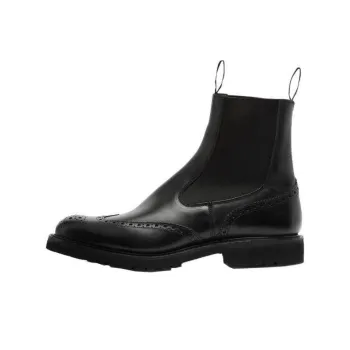 Tricker's Short Chelsea Boots Men's Black