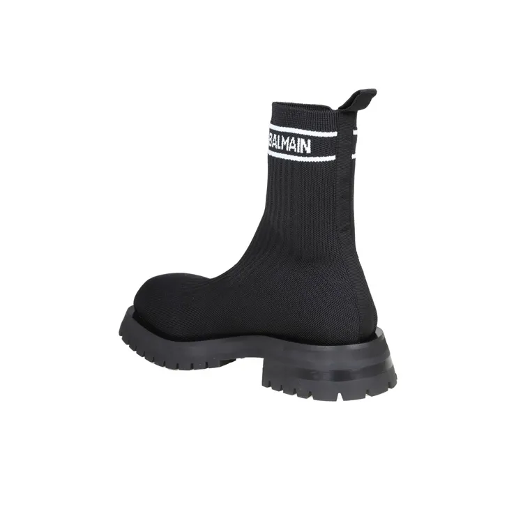BALMAIN Ankle Boots Men's Black-4
