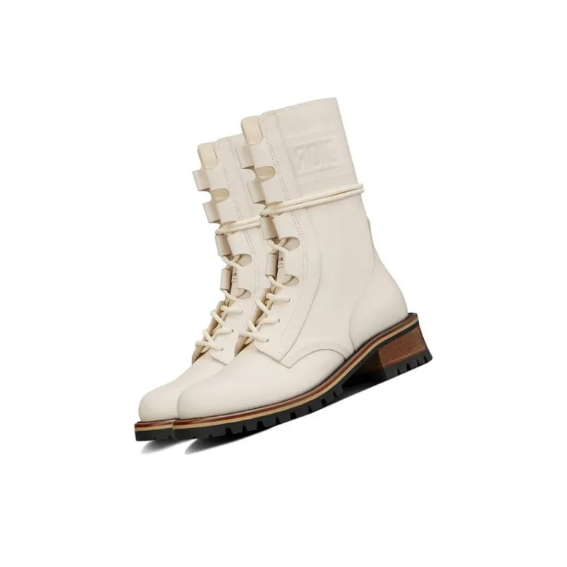 DIOR Crew Martin Boot Women's White-2