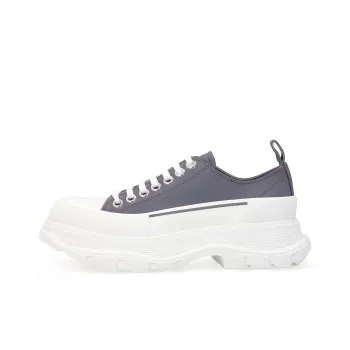 Alexander McQueen Tread Slick Martin Boot Women's Silver Gray