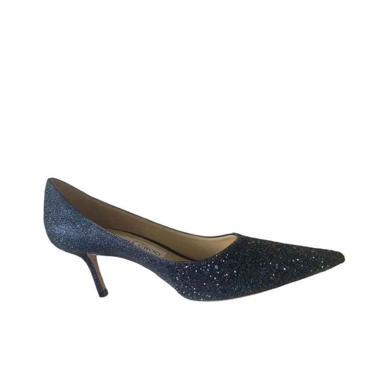 Jimmy Choo Slim Heel High Heels 6.5cm Women's Marine Blue-1
