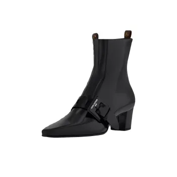 LOUIS VUITTON Fusee Ankle Boots 4.5cm Women's Black