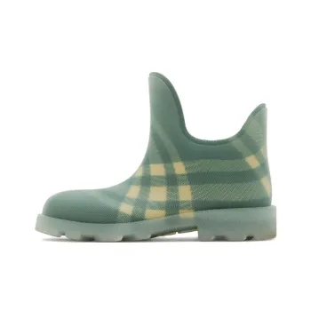Burberry Marsh Checked Rubber Ankle Boots