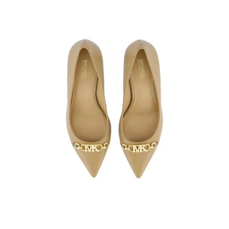 MICHAEL KORS Slim Heel High Heels Women's Beige-3