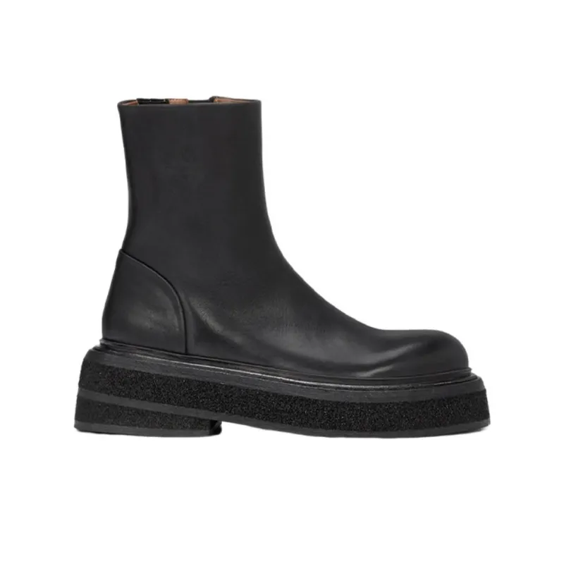 Marsèll Chunky Leather Ankle Boots-1