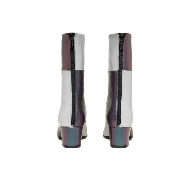 Carel Ankle Boots 4cm Women's Black Silver-3