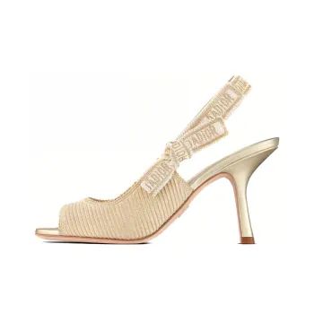 DIOR J'Adior Slim Heel High Heels Women's Gold