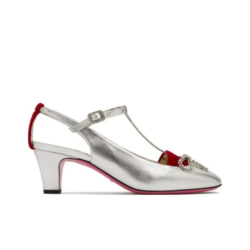 GUCCI High Heels Women's Silver-1