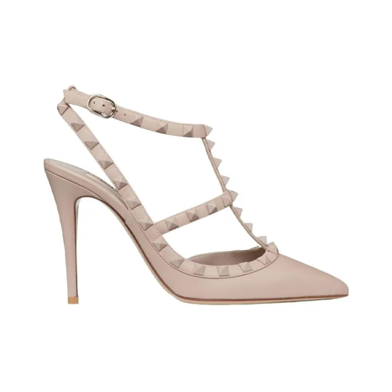 Valentino Garavani Rockstud 100mm Caged Pumps-1