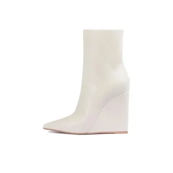 Le Silla Kira 120mm Wedge Leather Boots Women's