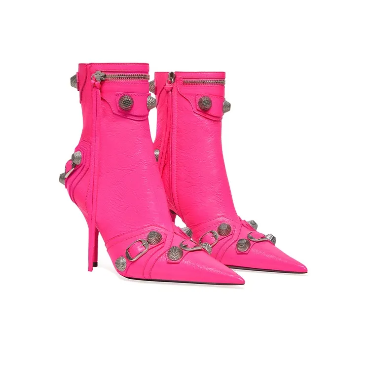 Balenciaga Cagole Heeled Boots Women's-2