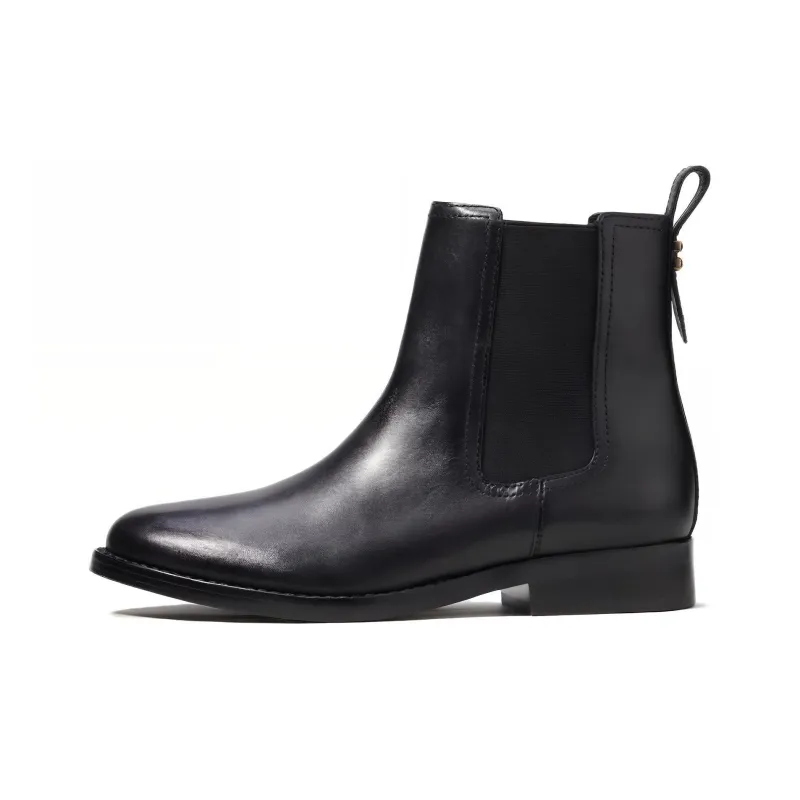 COACH Short Chelsea Boots 2.5cm Women's Black-0